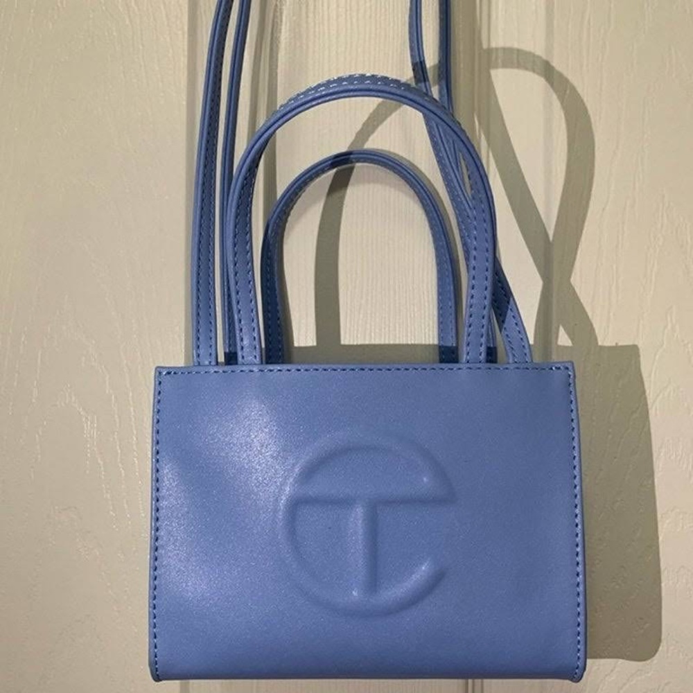 NWT! Small Telfar Cerulean Shopping Bag - Picture 4 of 8